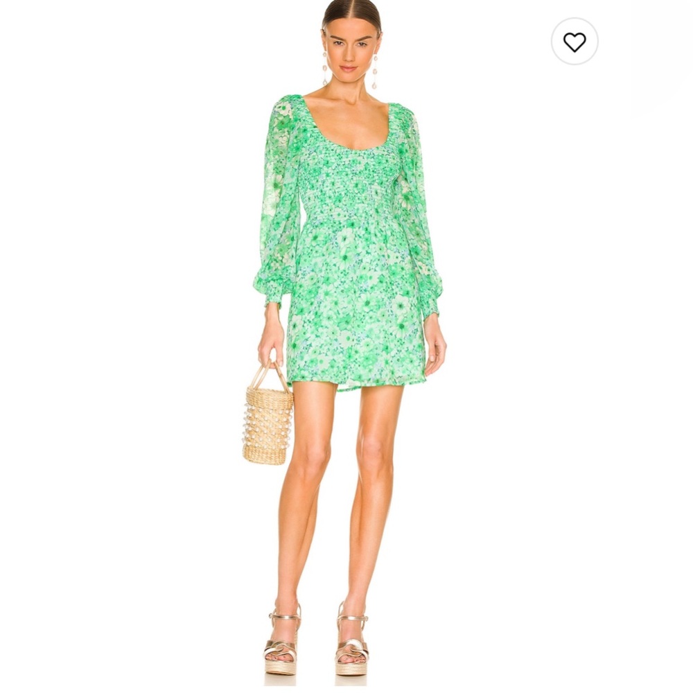 Steve Madden Color Me Lucky Dress in Basil- Small